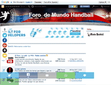 Tablet Screenshot of foro.mundohandball.com